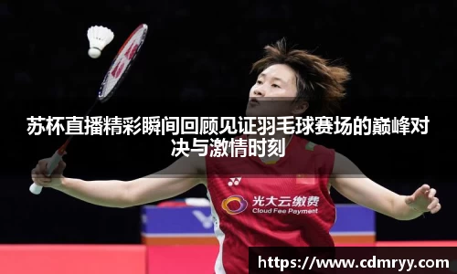 苏杯直播精彩瞬间回顾见证羽毛球赛场的巅峰对决与激情时刻